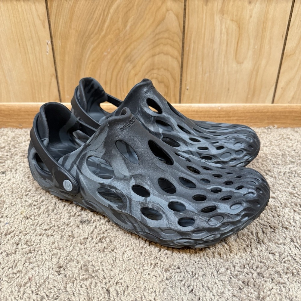 Merrell Men's Hydro Moc Clogs Black White Swirl size 11 water shoes